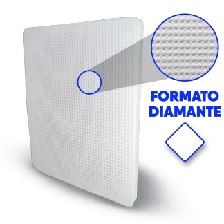 Placa de Borracha 85/15 para Fazer Chinelos – Cor Branca