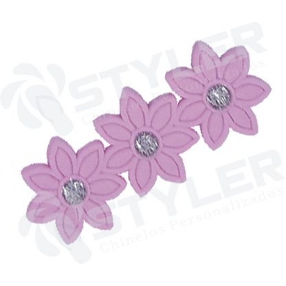 ETIQUETA EMBORRACHADA TRIO DE ROSAS - ROSA