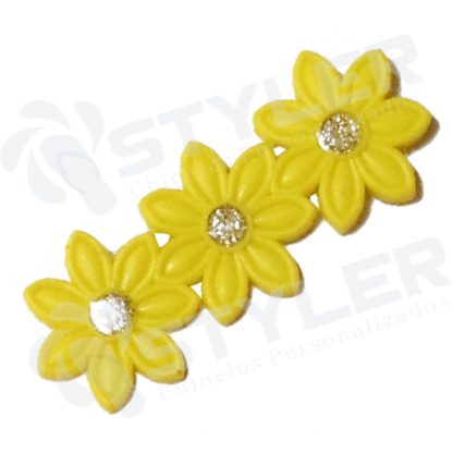 ETIQUETA EMBORRACHADA TRIO DE ROSAS - AMARELO