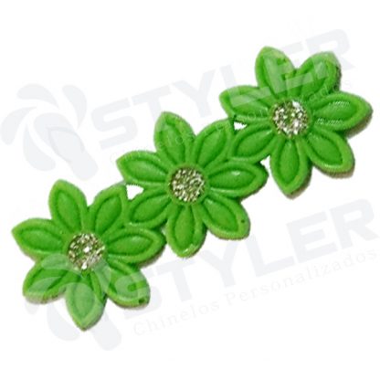 ETIQUETA EMBORRACHADA TRIO DE ROSAS - VERDE