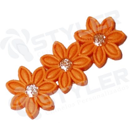 ETIQUETA EMBORRACHADA TRIO DE ROSAS - LARANJA