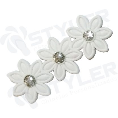 ETIQUETA EMBORRACHADA TRIO DE ROSAS - BRANCO