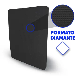 Placa de Borracha 85/15 para Fazer Chinelos – Cor Preta