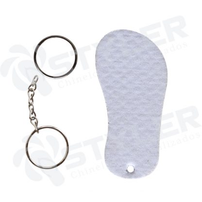 CHAVEIRO DE BORRACHA PARA SUBLIMAÇÃO PCT COM 10 UND - CHINELO