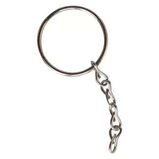 Argola Com Corrente Para Chaveiro Unidade