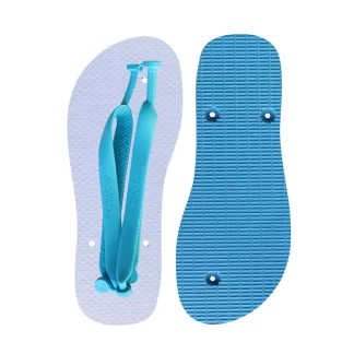 Chinelo Tradicional 85/15 Para Sublimação Azul Claro