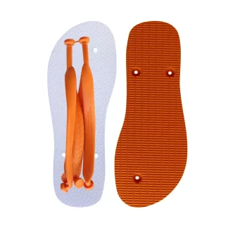 Chinelo Tradicional 85/15 Para Sublimação Laranja