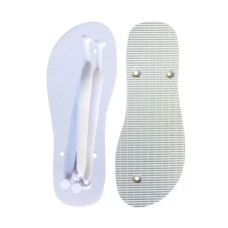 Chinelo Tradicional Para Sublimação 30/70 Branco