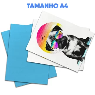 Papel Sublimático Fundo Azul Tamanho A4 - 100 Folhas