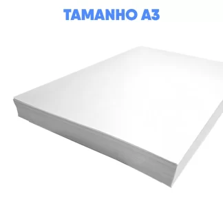Papel Sublimático Fundo Branco A3 - 250 Folhas