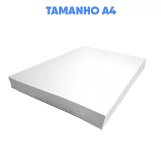 Papel Sublimático Fundo Branco Tamanho A4 – 250 Folhas