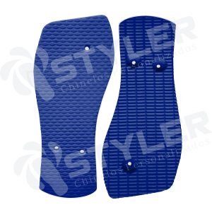 chinelo japonesa para silk e transfer azul royal