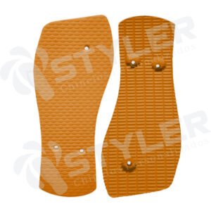 chinelo japonesa para silk e transfer laranja