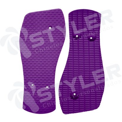 chinelo japonesa para silk e transfer lilas
