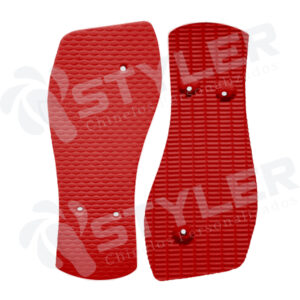 chinelo japonesa para silk e transfer vermelho