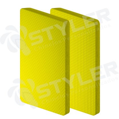 PLACA DE BORRACHA 100% SBR AMARELO