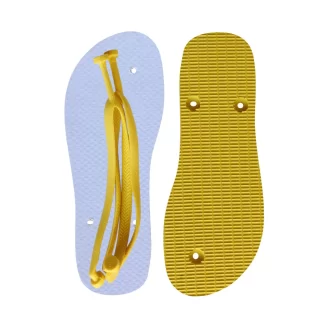 Chinelo Tradicional 85/15 Para Sublimação Amarelo