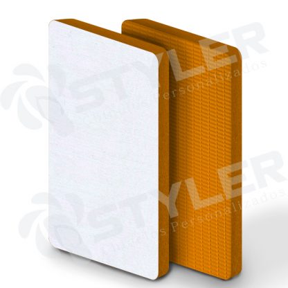 Placa de Borracha Com Tecido Aplicado 100% (Sbr) Laranja