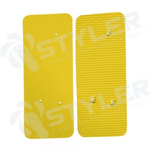 Chinelo Quadrado Para Transfer 100% Amarelo
