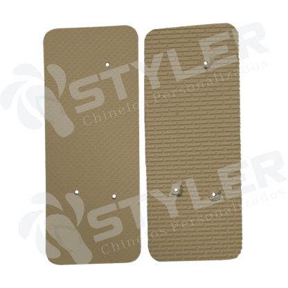 Chinelo Quadrado Para Transfer 100% Bege