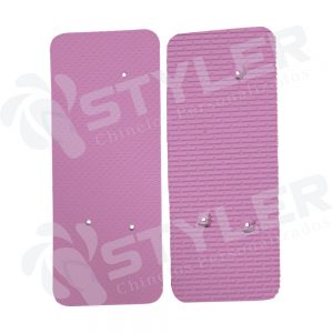 Chinelo Quadrado Para Transfer 100% Rosa Bebê
