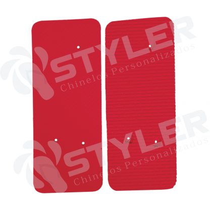 Chinelo Quadrado Para Transfer 100% Vermelho